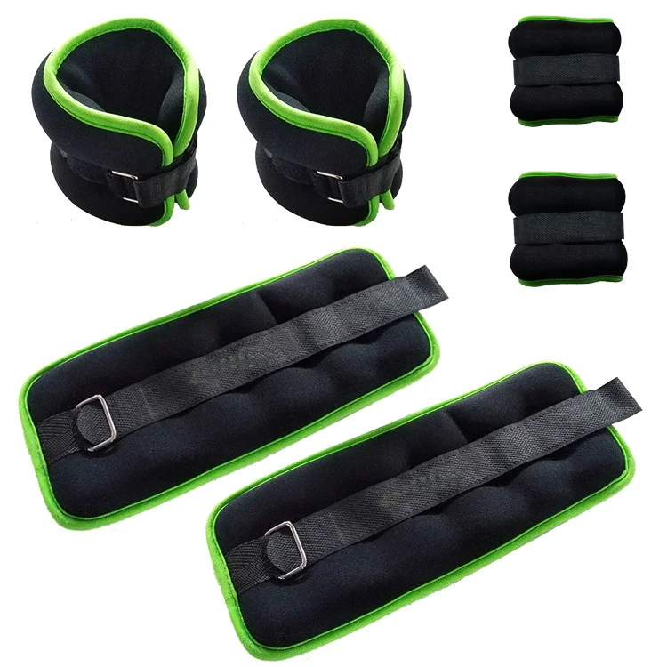 

Soft Adjustable Strap Weights legging Ankle Wrist SandBag, Customized color