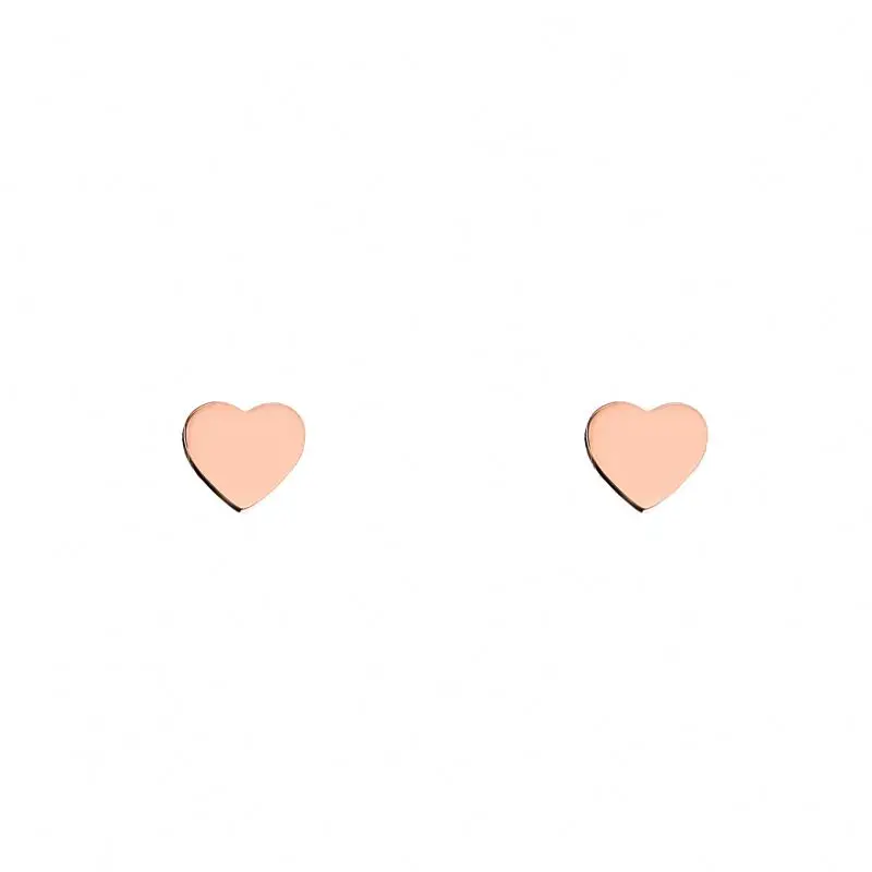 

Manufacturer price minimalist heart shape cute earrings for girls and women's