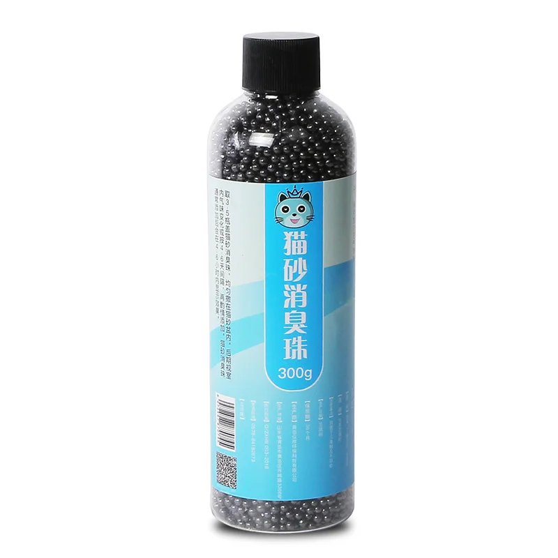 

Pet supplies factory direct cat litter deodorant beads deodorant cat feces companion pet deodorant beads, Black