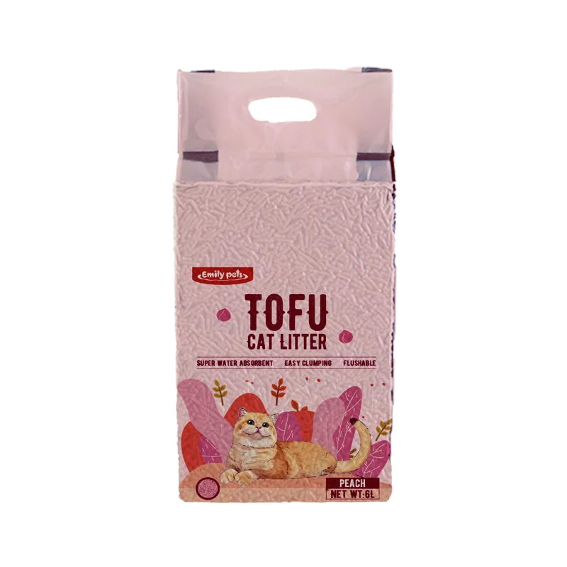 

Natural comfortable high quality tofu cat litter, White