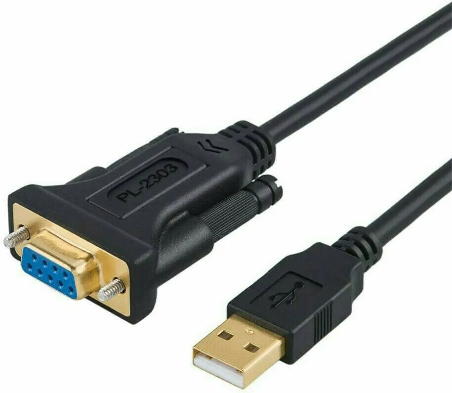 

Good Quality RS232 PL2303 db9 Serial cable To USB Cable Gold Plated Cable for Cashier Register,Modem,Scanner,Digital Cameras, Blue black grey