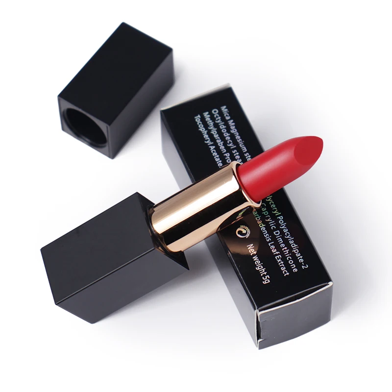 

25 color matte lipsticks private label brand long lasting lip makeup customizable cosmetics low MoQ
