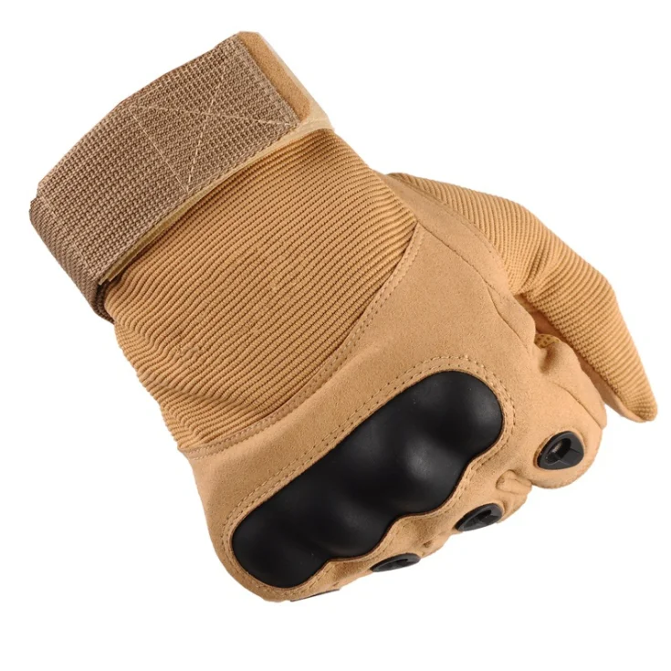 

Hot Selling Custom Comfortable Microfiber Leather Motorcycle Cycling Gloves, Black, army green, sand