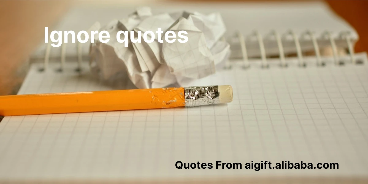 ignore quotes