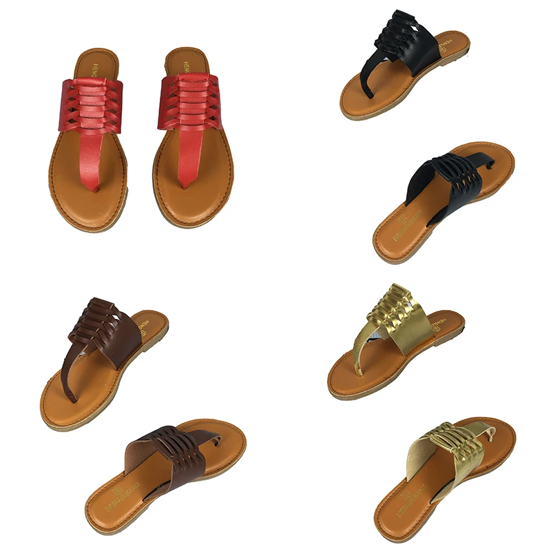 

High Quality Summer New 2021 Womens Slippers Shoes Ladies Flat Rivet Sandals