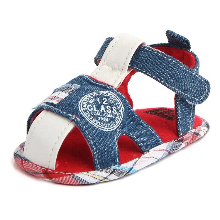 

Manufacturer supply cute baby boy infant shoes cotton sandals, As pics shown