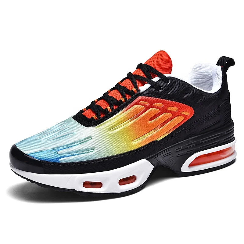 

Classic High Quality Fashion Shoes Men Sport Casual Trail Running Shoes Men, Black/orange/red