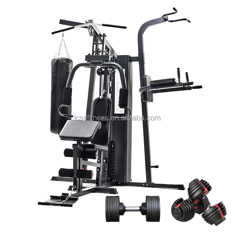 

SD-705A Free Shipping home fitness Total Body Workout equipment Pro Multi Gym 3 Stations machine