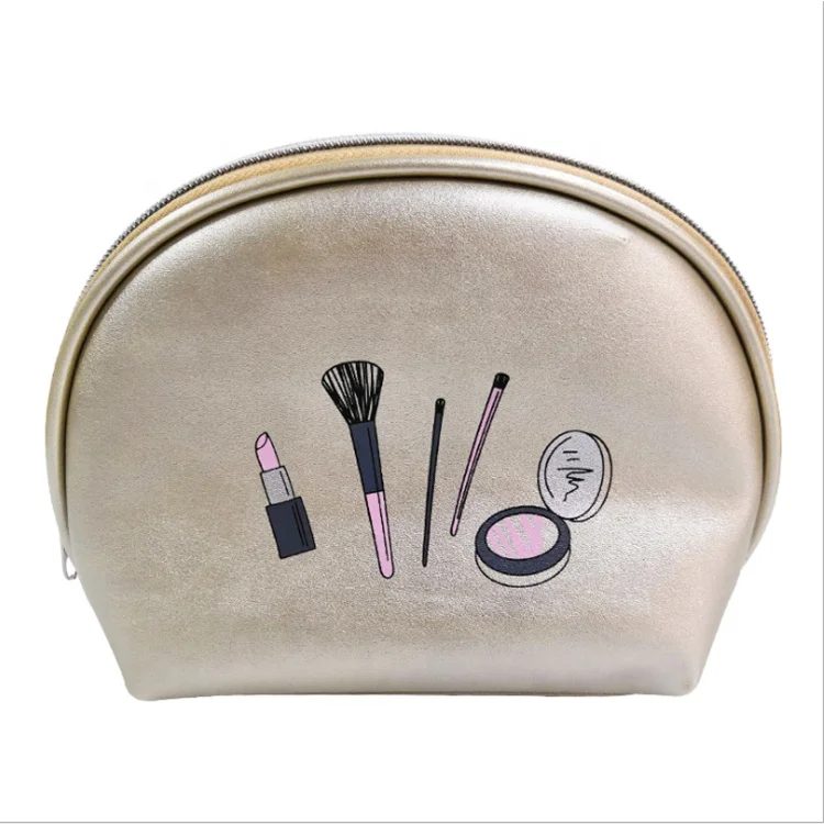 

2021 New Design PU Toiletry Bag Washbag Travel Portable Cosmetic Bag, Gold
