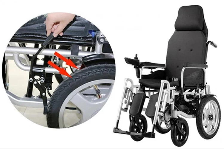 高质量的残疾患者孩子使用现代风格的摩托车轮椅