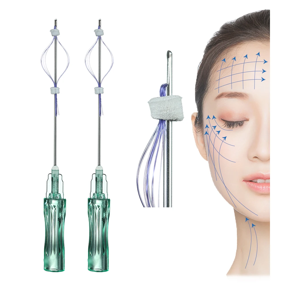 

Beauty Collagen 18g 19g 21g 23g Nasolabial Folds Filling Multi Pdo Threads38mm 50mm 60mm Forehead Filling Pdo Multi Threads