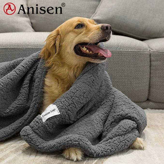 

50% OFF 2021 High Quality Sherpa Pet Blanket, Pet Dog Beds Warm Solid Pet Blankets, Custom color