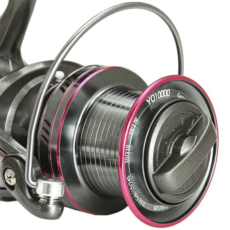 

In stock 12000 spinning rhino fishing reel aluminum spool power pro reels YO