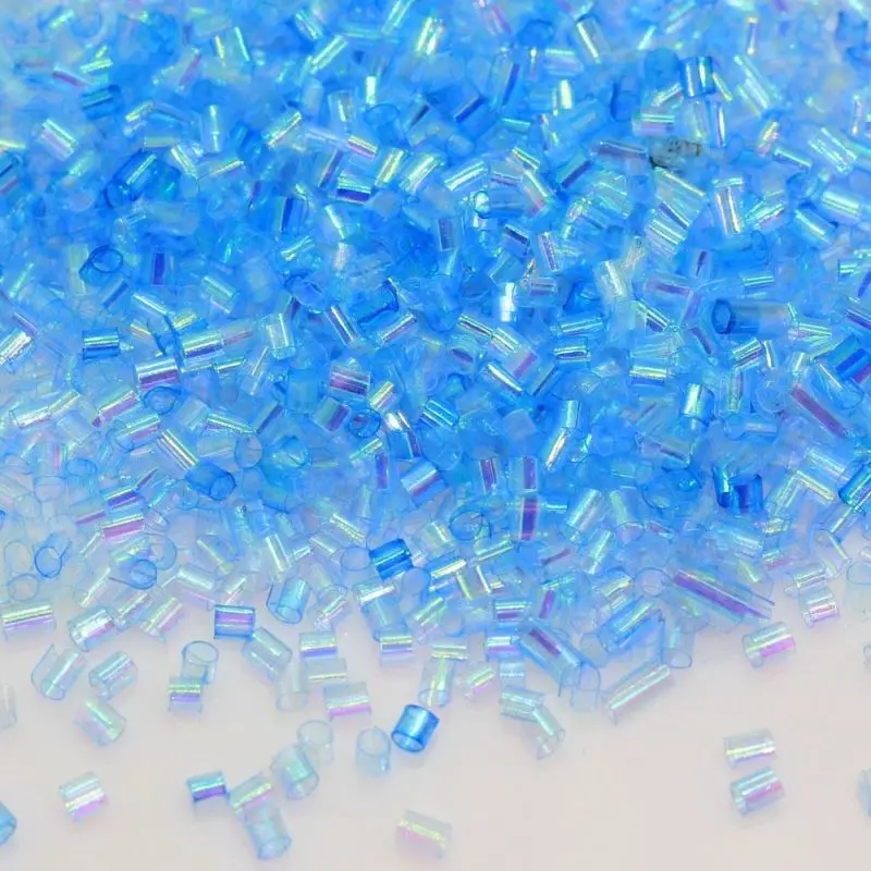 

2*3mm Cotton Candy Iridescent Crispy Bingsu Beads for Crunchy Slime Iridescent Straw Beads 3D Glitter Slime Supply, Colorful