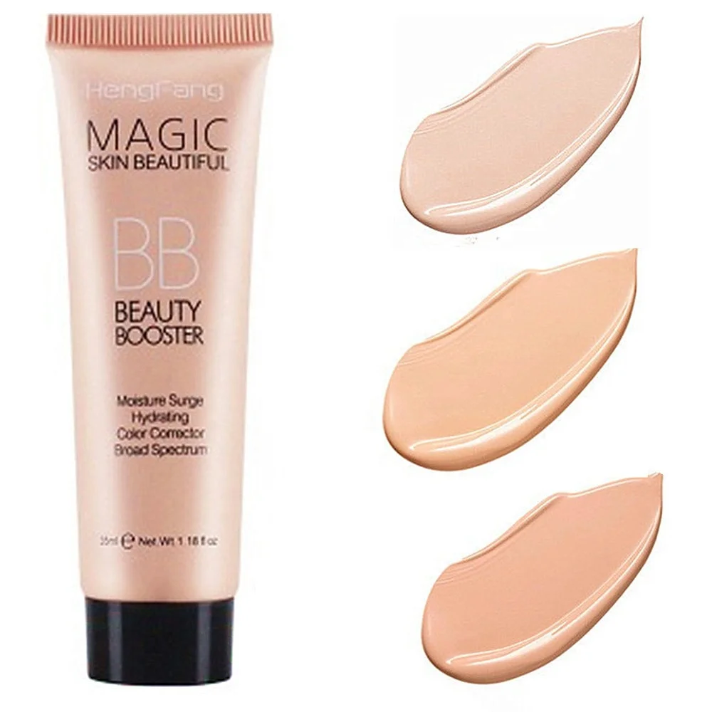 

3 Colors Brightening Nude Makeup Moisturizing Concealer Modification Oil Control Liquid Foundation Waterproof Whitening BB Cream