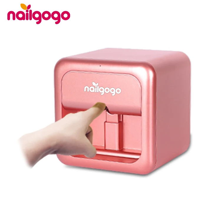 

Nailgogo nail salon mini electric wifi painting auto mobile electric 3d o2 digital nail printer