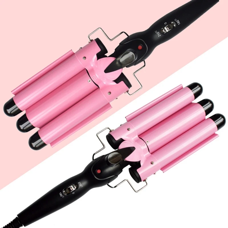 

Cheap Price Curling Iron Ceramic Triple Barrel Hair Styler Hair Waver Curlers Electric Curling Hair Tools, Black, red, blue, white
