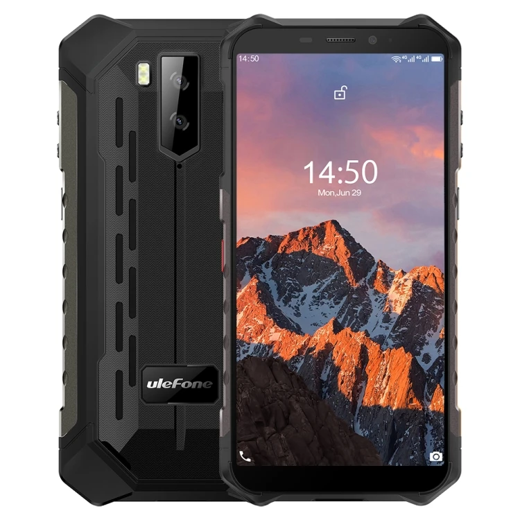 

New Smartphone Stock High Quality Black 4GB+64GB Ulefone Armor X5 Pro Rugged Phone