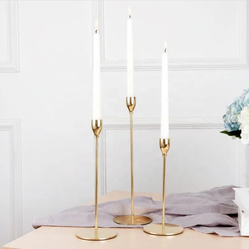

2022 Wedding and Home Decoration 3Pcs/Set Metal Candle Holder