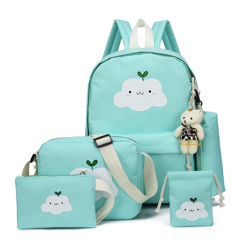 

2020 new children's backpack female custom backpack large capacity multi-function cloud cartoon school bag for primary