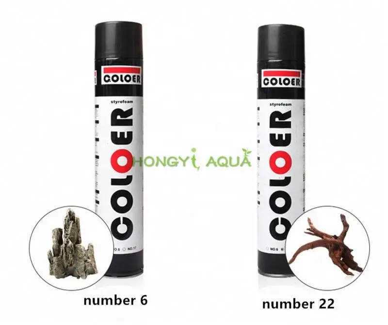 

1 Aquarium Coloer Styrofoam Land and water landscaping Water and rain shower decoration Aquarium glue  number 6 number 22