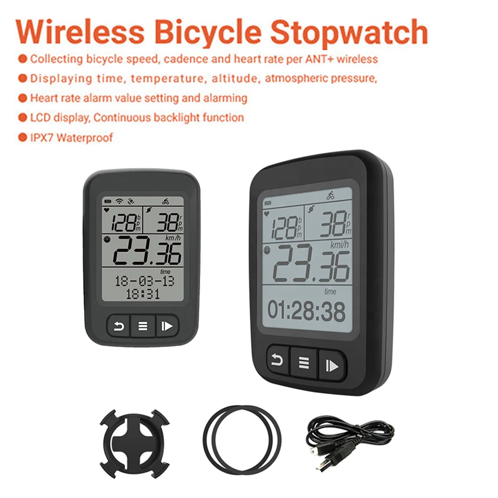 

Competitive Price Gps Cycling Cycle Wireless Cycling Computer, Black