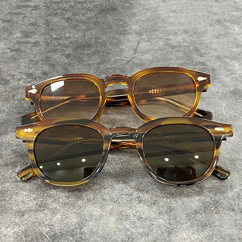 

Wholesale High End Premium Women Rivet Pin Cp Temple Sun Glasses Luxury Matte Sunglasses Palorized Sunglasses Men High Quality