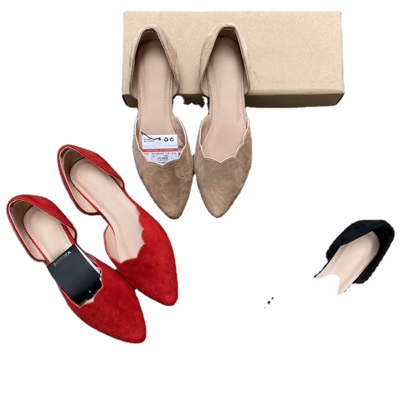 

Italian style relax ballet flat shoes ladies flat sandals, As photo