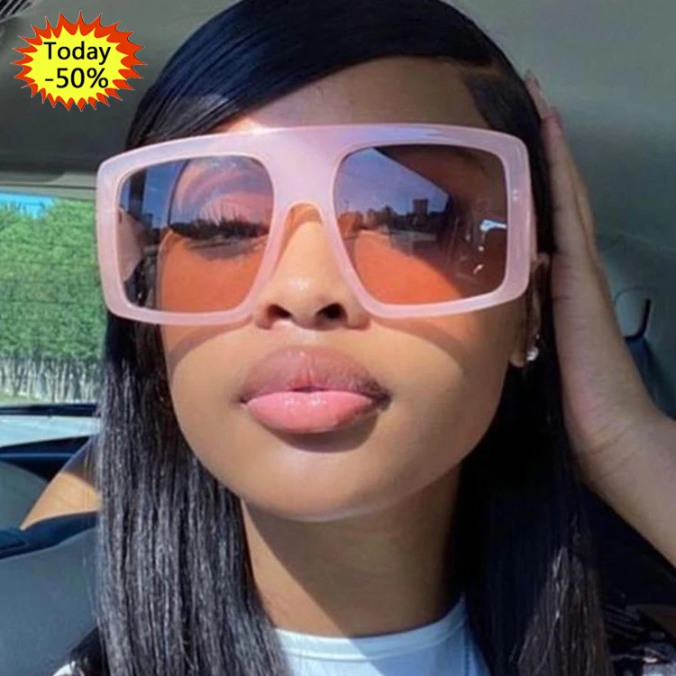 

Wholesale high quality Bigger Oversized Frame Women Trendy Shades Sunglasses