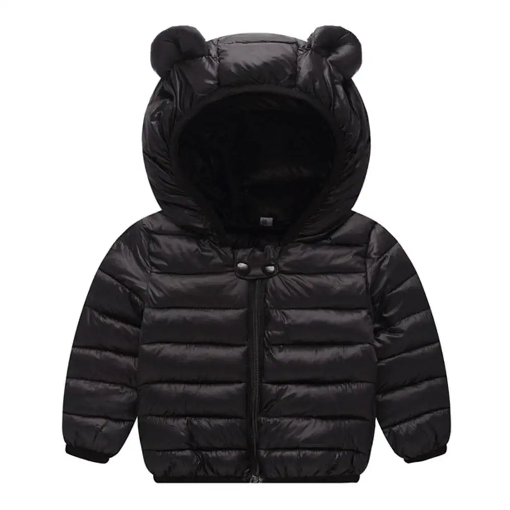 Winter Baby Clothing Bear Ears Cotton Down Parkas Children Hooded ...