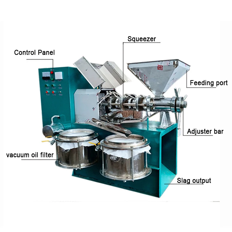 factory supplies automatic sunflower seed screw oil press