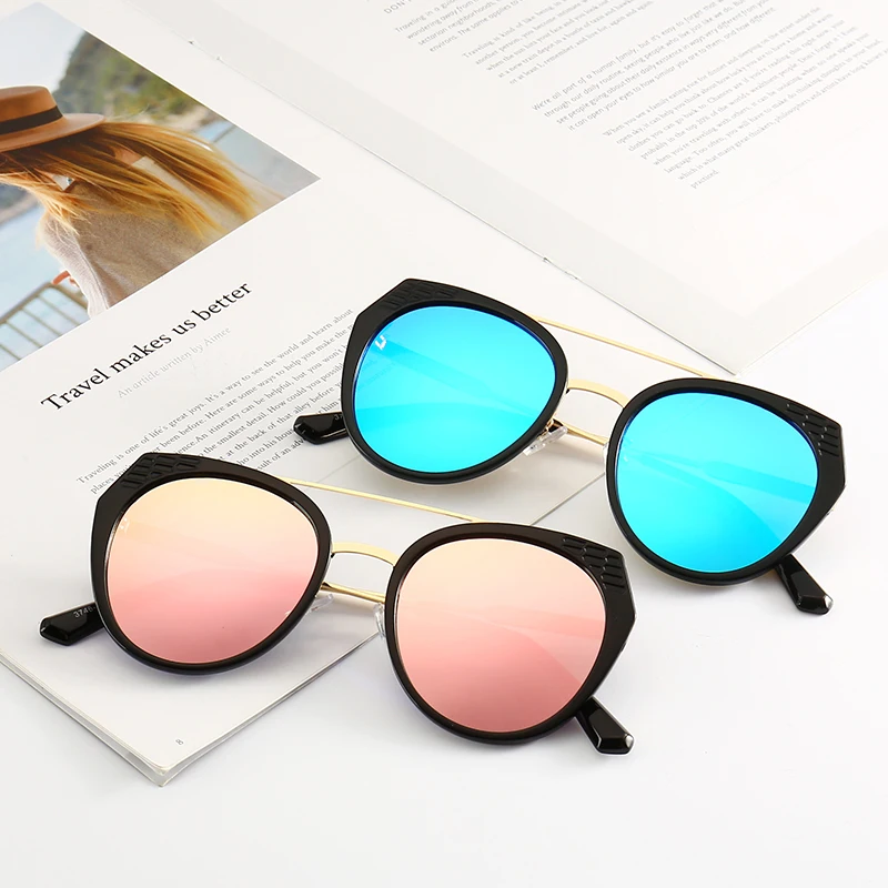 

Retro Metal Brand Designer Cat Eye Luxury Sunglasses Women and man