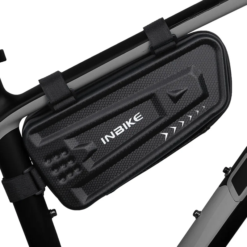 

INBIKE Anti-pressure Waterproof Bicycle Hard Shell Bike Triangle Front Tube Frame Handlebar Cycling Bag, Black