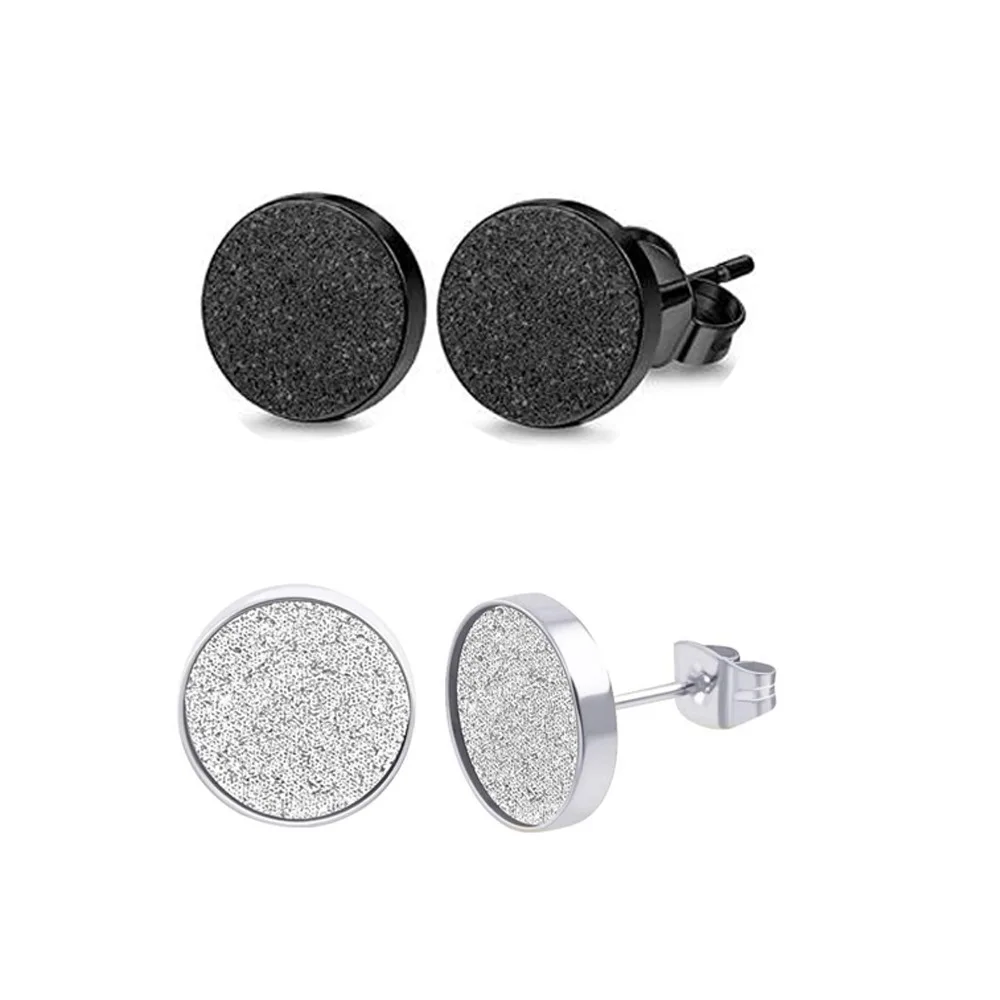 

Ear piercing student stud Stainless steel domineering matte personalized fashion earrings male ear clip