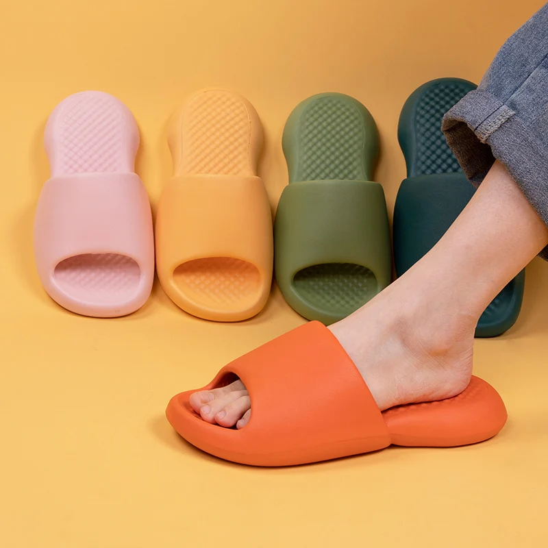 

World-win 2021 New Unisex Summer Sandals Men Flat Slide Shoes Women Slip On Eva Indoor Beach Ladies Slippers, 7 colors