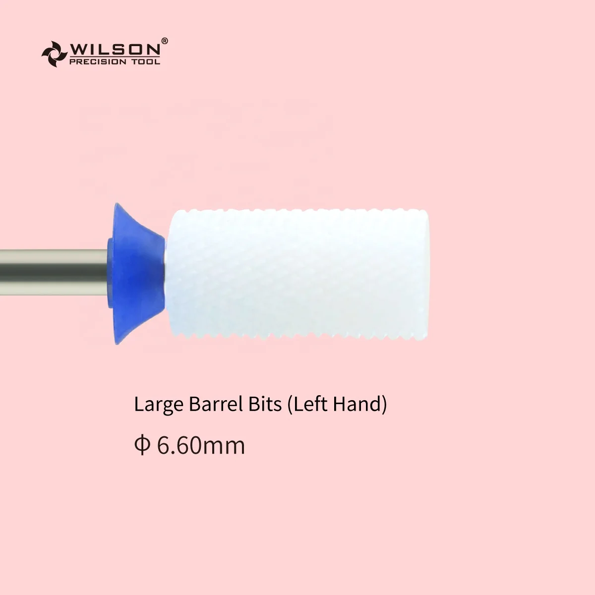 

RTS/6.6mm Large Barrel Bits -Left hand White Ceramic Multi-purpose ceramic nail bit High Wear Resistance drill bit nail