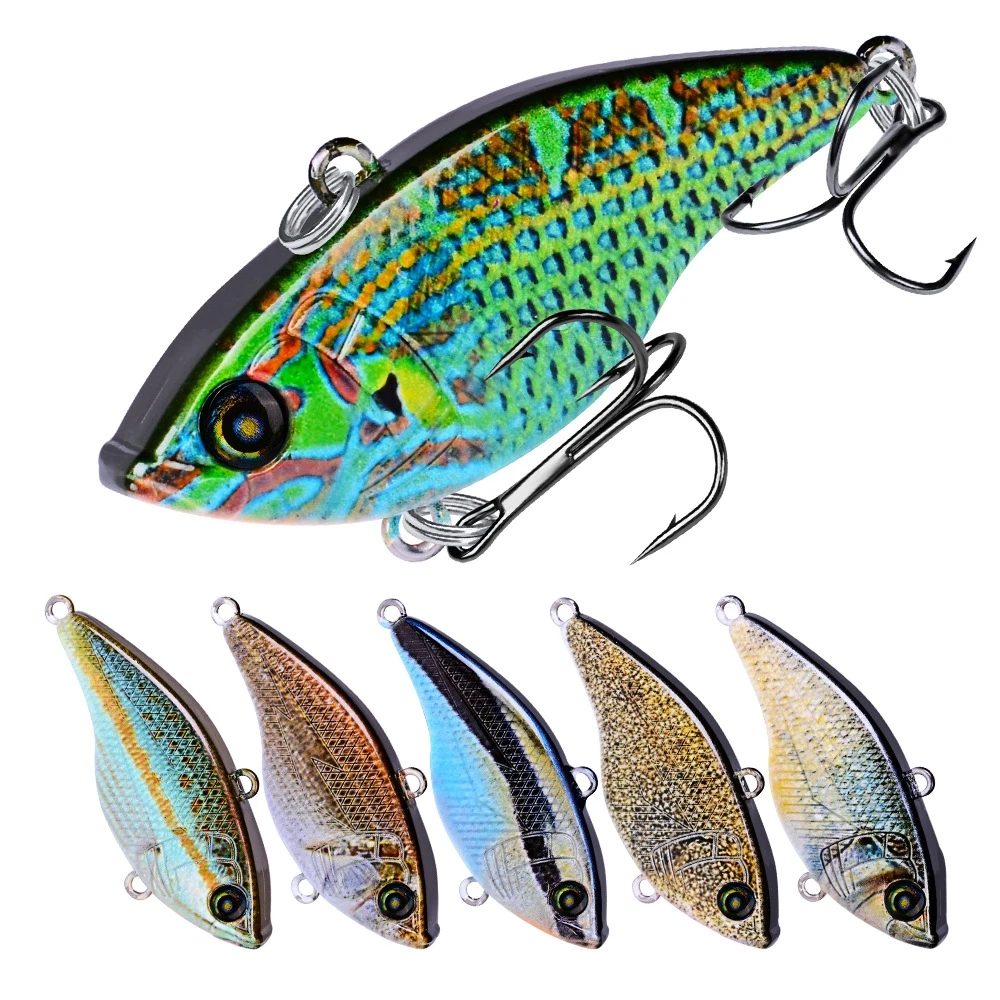 

5.4cm 14g Bionic Plastic Viberation Bait Hard VIB Fishing Lure, Silver