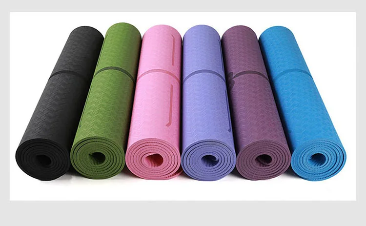 10 610 6mm Tpe Yoga Mat With Position Line Non Slip Carpet Mat For Beginner Environmental Fitness Gymnastics Mats Buy Tpe Yoga Mat With Position Line Non Slip Carpet Mat Fitness Gymnastics Mats Product On