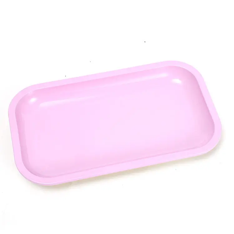 

New design custom rolling tray pink serving tray with cover tobacco tin rolling tray