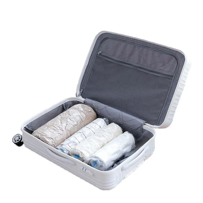 

Hot Sale Compression Vacuum Travel Bag Clothes Storage Foldable Travel Bag Plastic Clear Duffle Bags, Transprent