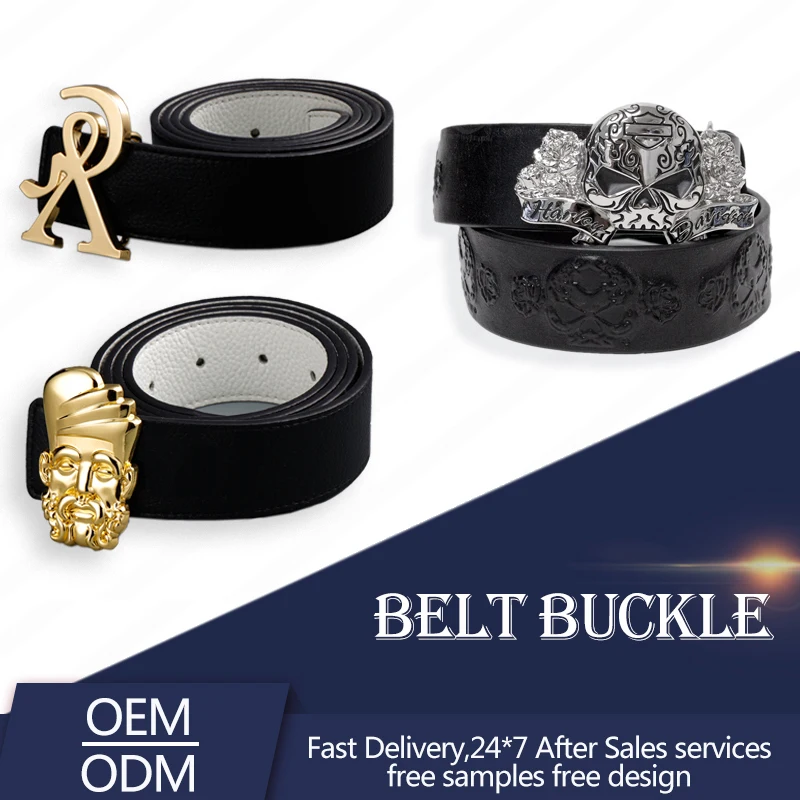 High Quality Western Hollow Metal Buckles Manufacturer Made Custom Belt