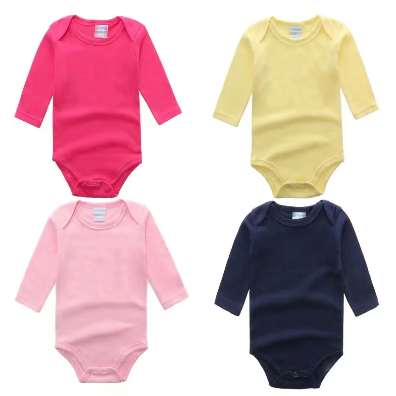 

KDFN Australia US Infant Boys Bodysuits INS Newborn Jumpsuits Spring Autumn Long Sleeve Solid Cotton Baby Rompers, Beige blue stripes brown