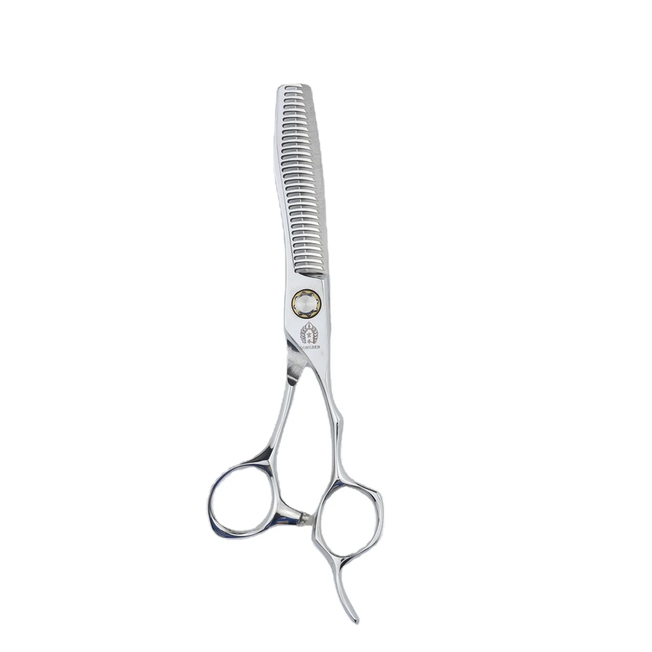 

MingHeng Japanese portable fancy hairdressing thinning knife scissors hair, Silver