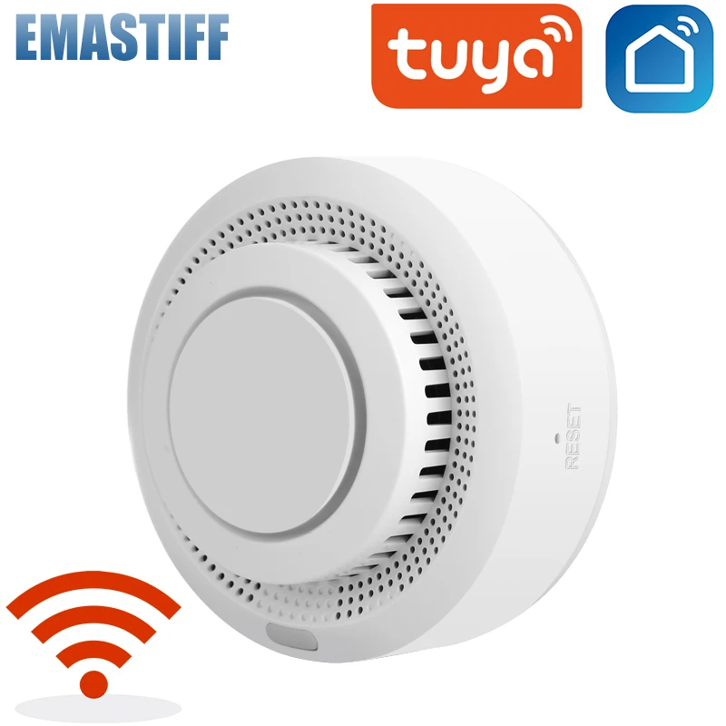 

Tuya WiFi Smoke Sensor Alarm Fire Protection Smoke Detector Smoke house Combination Fire Alarm Home Security System