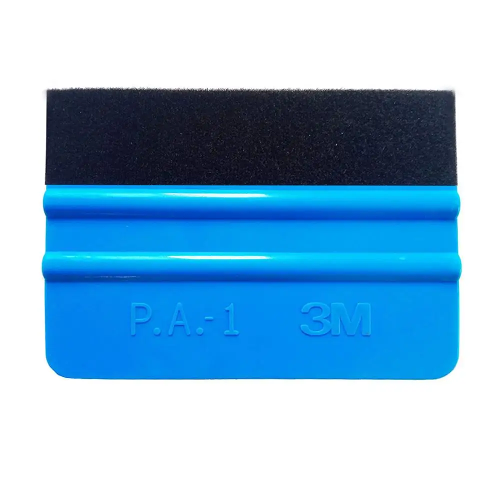 

3M Car Wrapping Squeegee Blue Felt Plastic Scraper Vinyl Cleaner Carbon Fiber Car Foil Film Wrap Cleaning Tools A60F