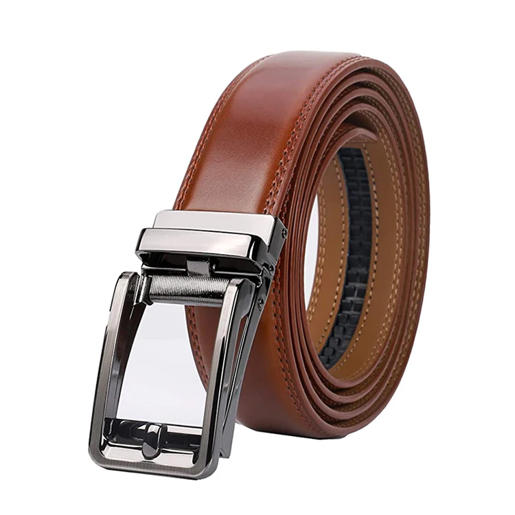 Guangzhou Factory Wholesale Automatic Buckle Ratchet Leather Belts ...