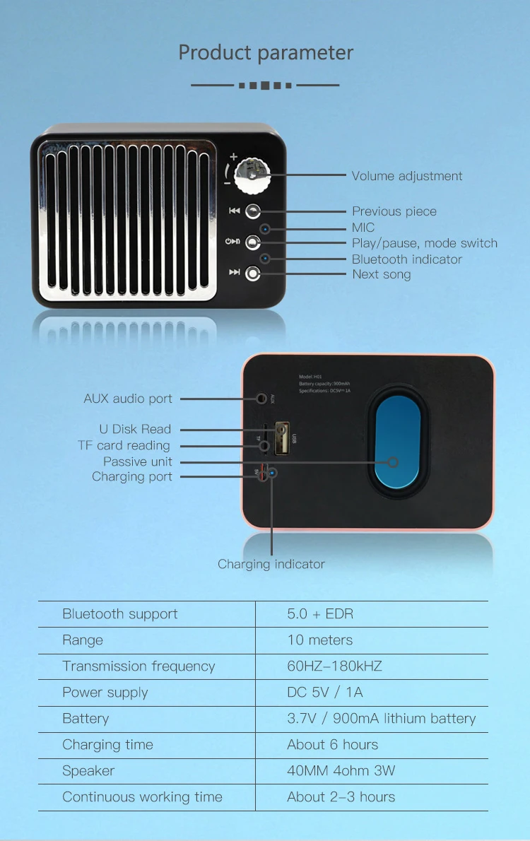 2020 Newest outdoor hand free portable mini wireless speakers bluetooth altavoz - ANKUX.COM