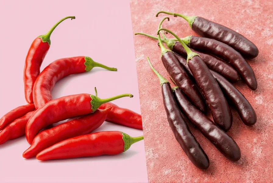 Ancho and Pasilla Side by Side