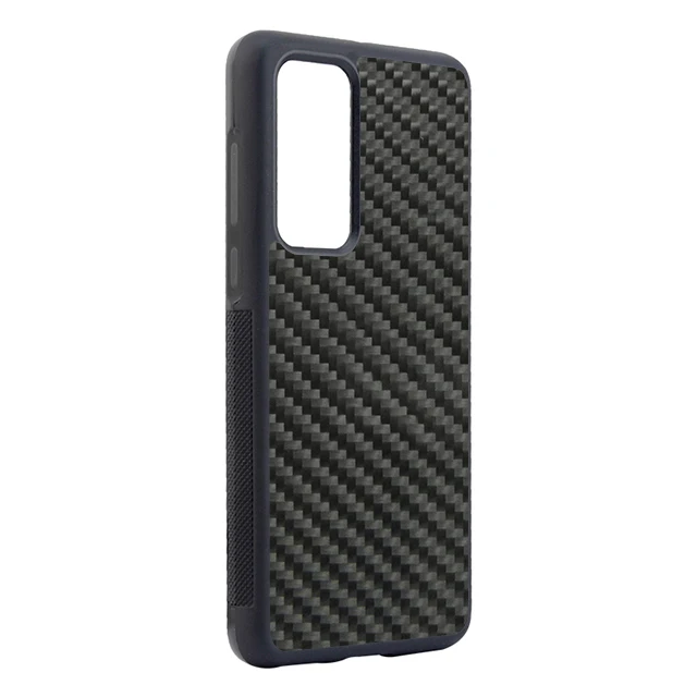 

For Huawei P40 real carbon fiber case non- slip protective case, Black, also can custom blue, red color