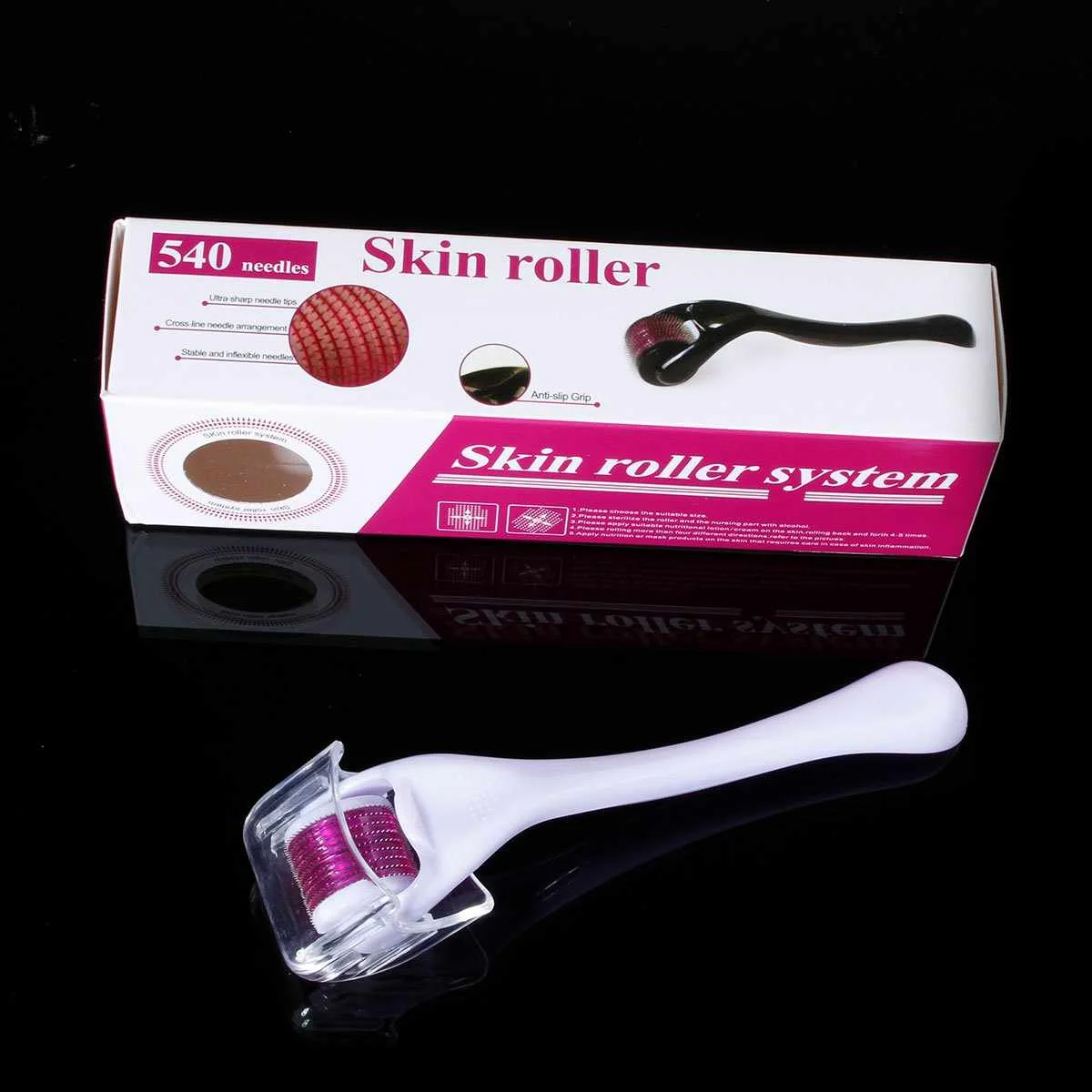 

Tamax DRS540 White micro needles derma roller for stretch mark removal face wrinkle removal DR540W free DHL shipment